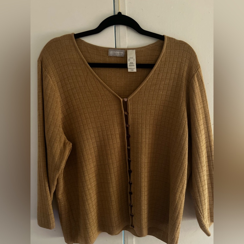 Liz Claiborne Gold Knit Sweater